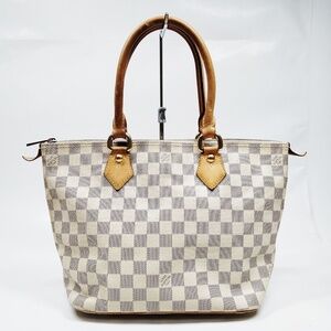 Louis Vuitton Saleya PM White Damier Azur